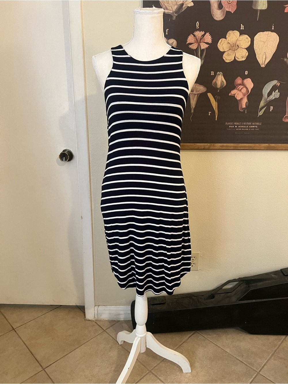 GB Striped Sleeveless Bodycon Dress